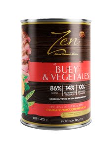 ZEN PATE BUEY, VEGETALES Y PATATA 400 gr.